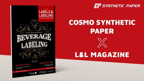 Hot-Foil Stamping On Cosmo Synthetic Paper For L&L Magazine Cover 