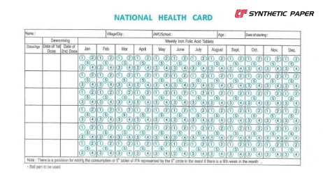 Cosmo Synthetic Paper For National Health Cards Application 