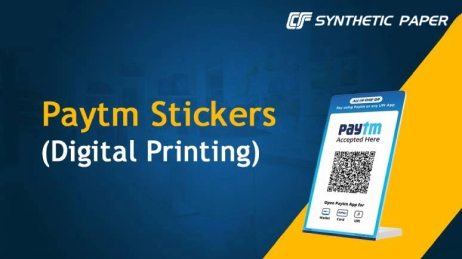 Cosmo Synthetic Paper for Paytm Stickers (Digital Printing)