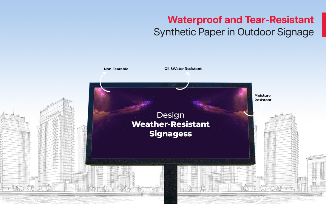 Waterproof and Tear-Resistant: Synthetic Paper in Outdoor Signage
