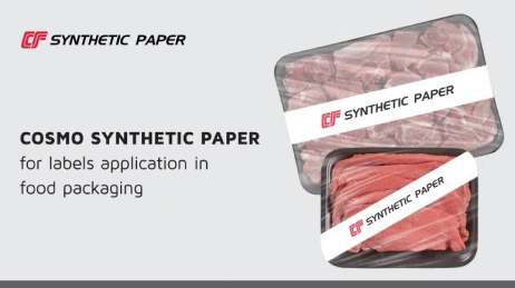 Cosmo Synthetic Paper for labels application and food packaging